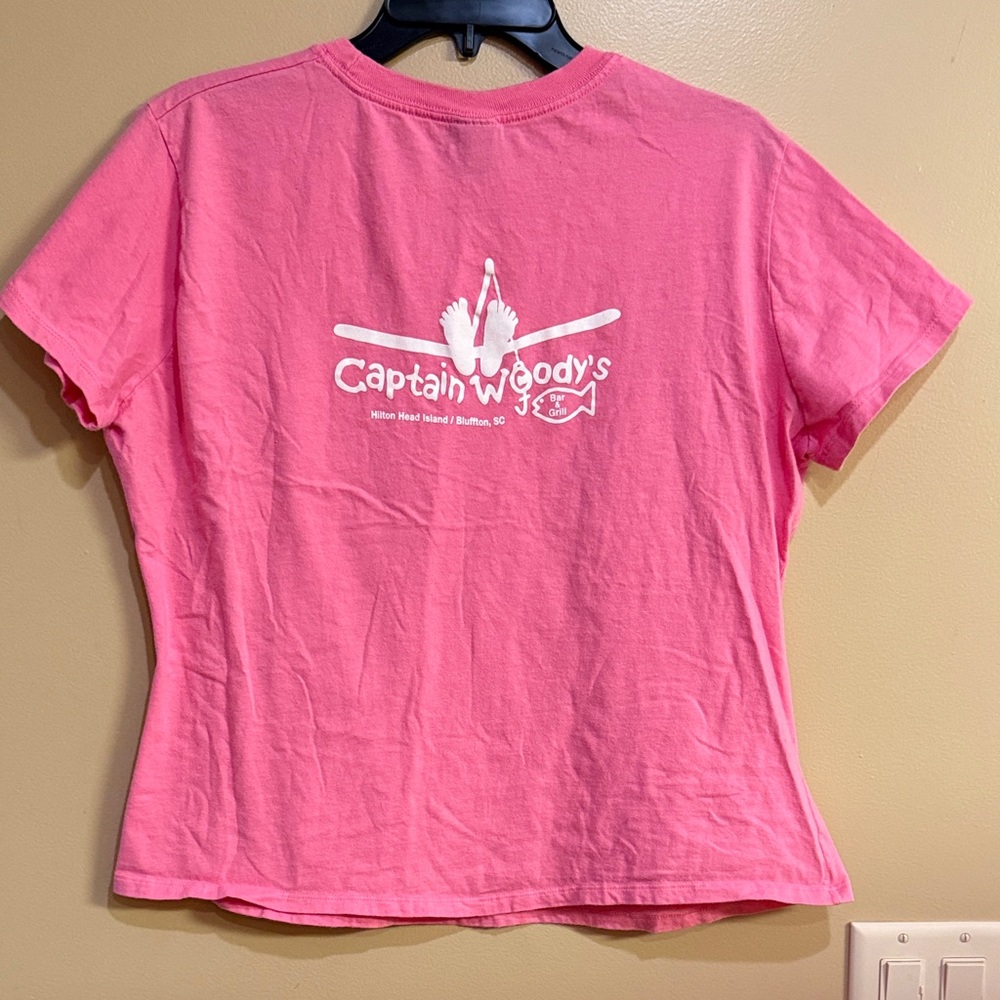 Hanes Pink Graphic Short Sleeve Tee classic fit size XL